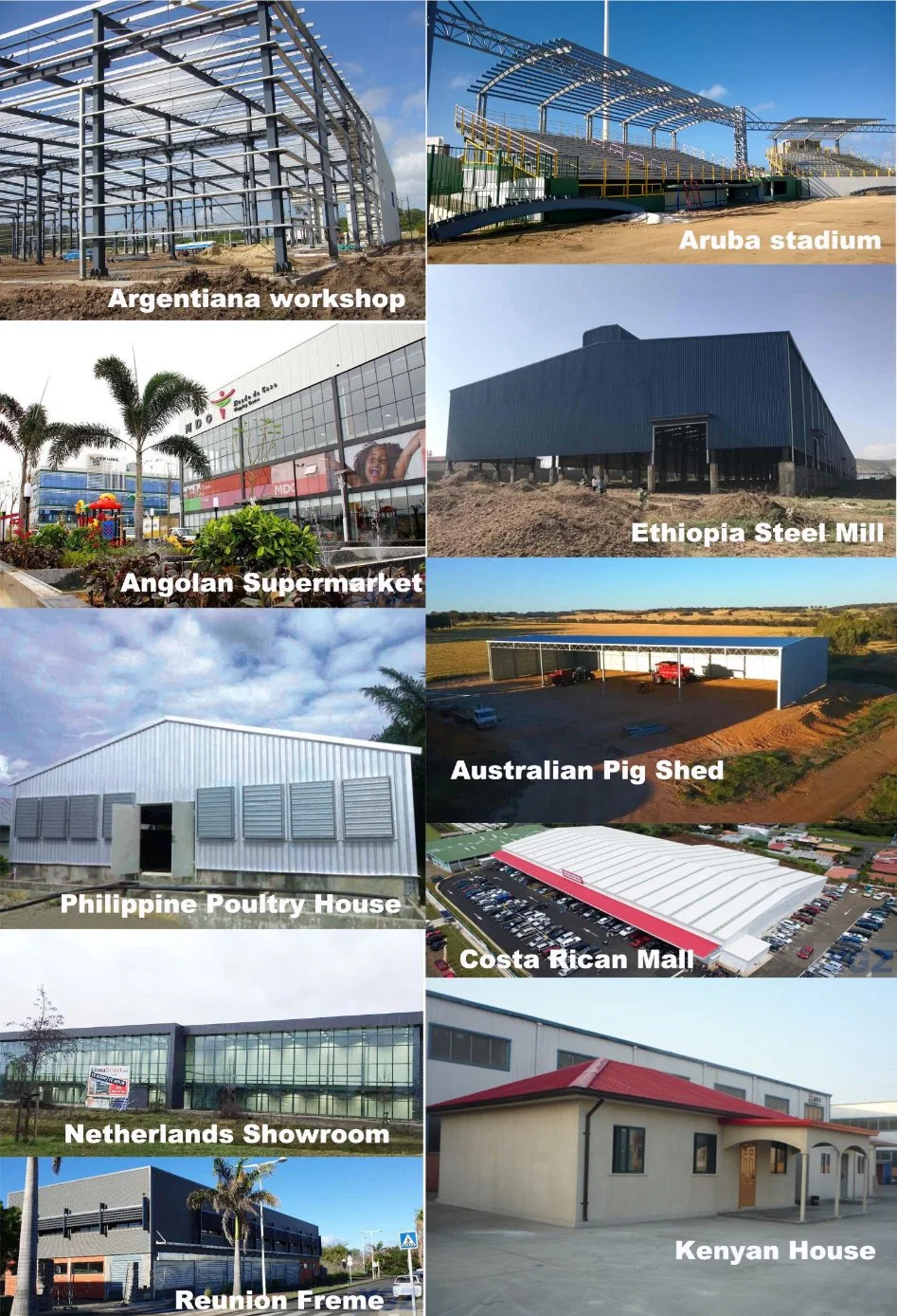 Harga Murah Lokakarya Prefabrikasi Struktur Baja Prefabrikasi Hangar Gudang Gedung Logam 2